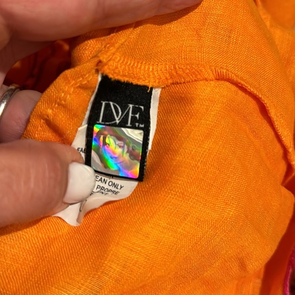 Diane Von Furstenberg Pashos Cutwork Cover-up Linen Dress Size M - Picture 6 of 6